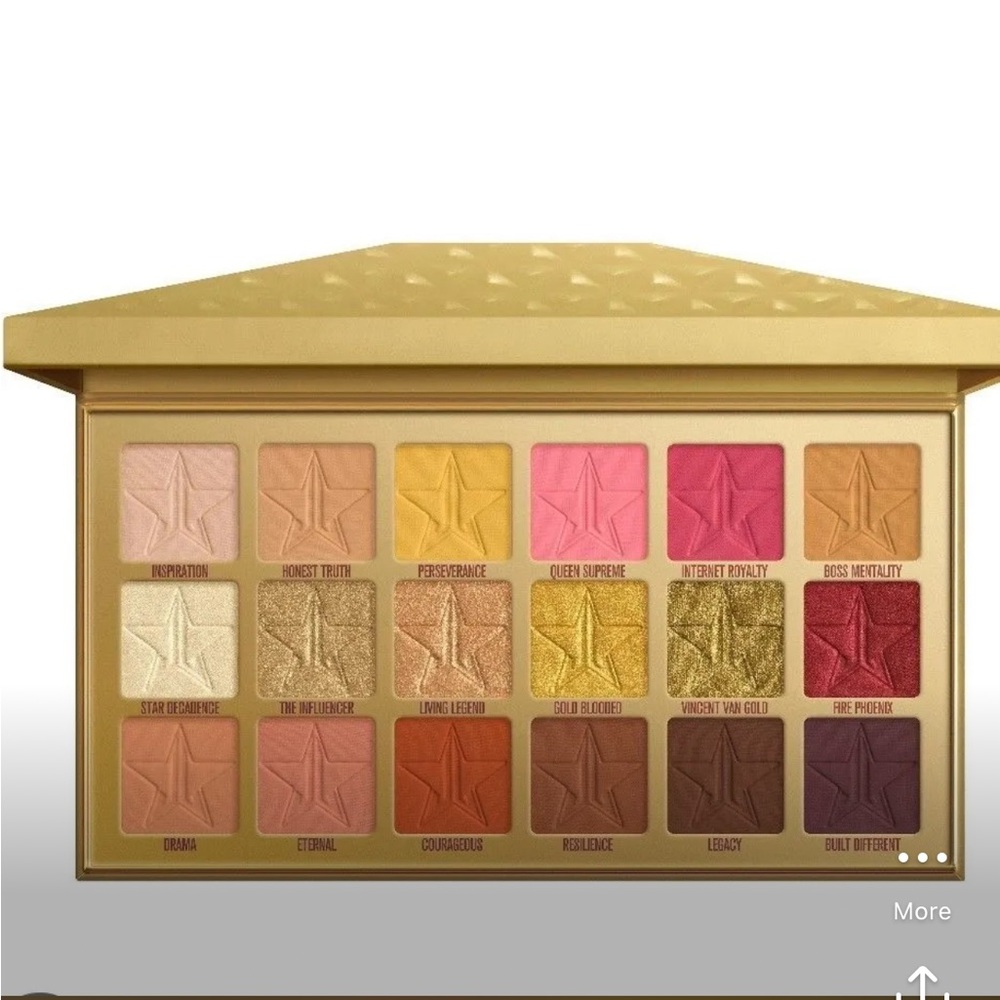 Jeffree Star Pink and Gold Eyeshadow Palette Luxurious Makeup